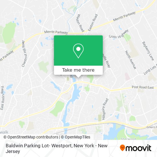 Baldwin Parking Lot- Westport map