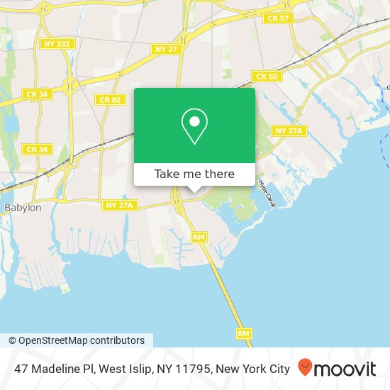 47 Madeline Pl, West Islip, NY 11795 map