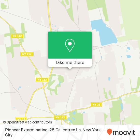 Pioneer Exterminating, 25 Calicotree Ln map