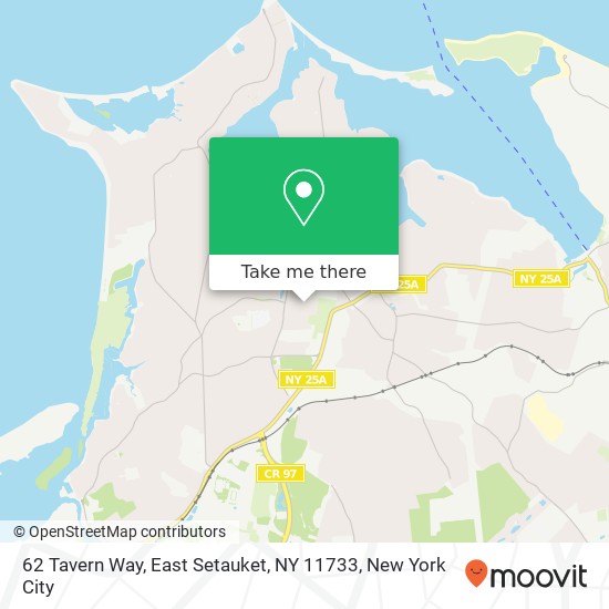 Mapa de 62 Tavern Way, East Setauket, NY 11733