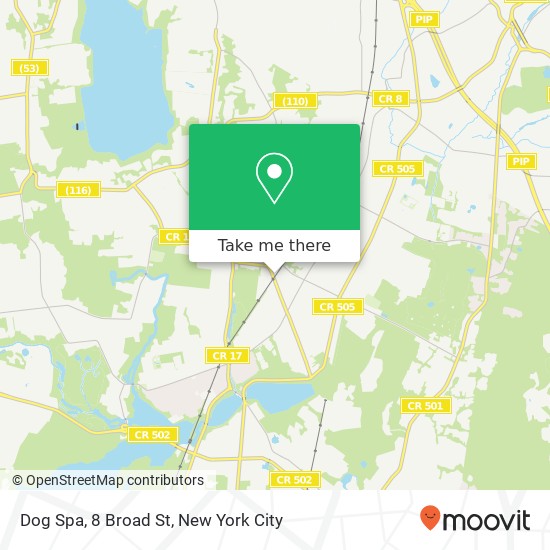 Dog Spa, 8 Broad St map