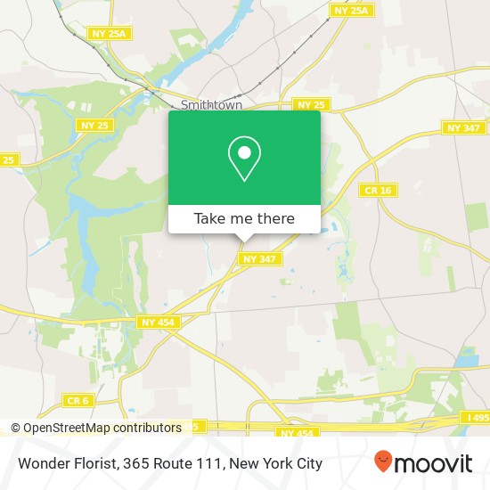 Wonder Florist, 365 Route 111 map