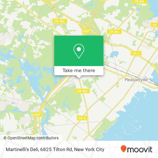Mapa de Martinelli's Deli, 6825 Tilton Rd