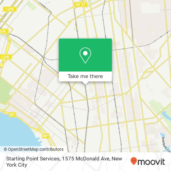 Mapa de Starting Point Services, 1575 McDonald Ave