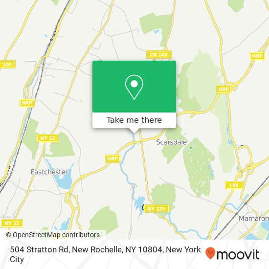 Mapa de 504 Stratton Rd, New Rochelle, NY 10804
