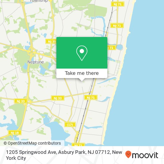 1205 Springwood Ave, Asbury Park, NJ 07712 map