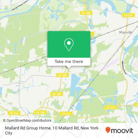 Mallard Rd Group Home, 10 Mallard Rd map