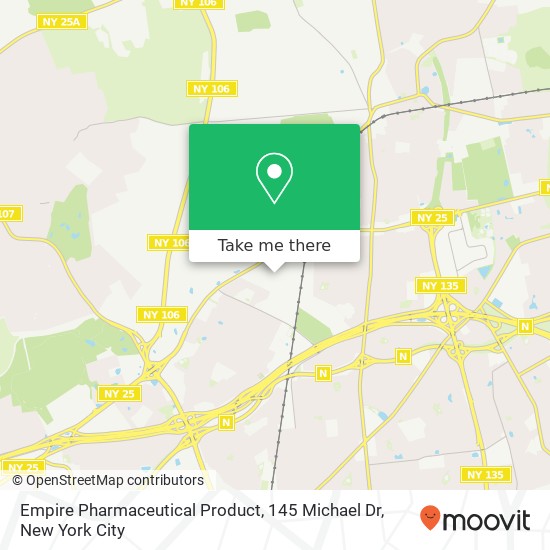 Mapa de Empire Pharmaceutical Product, 145 Michael Dr