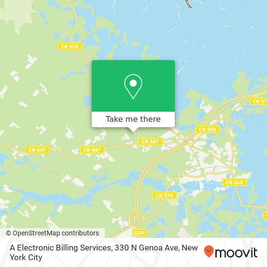 A Electronic Billing Services, 330 N Genoa Ave map