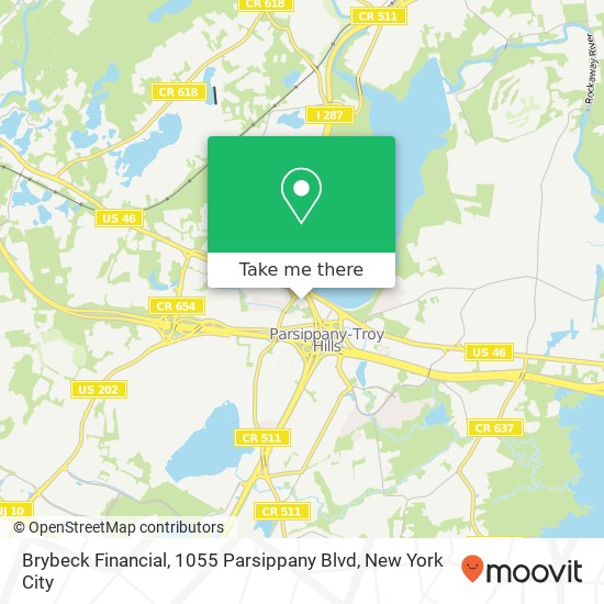 Brybeck Financial, 1055 Parsippany Blvd map