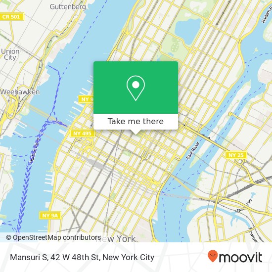 Mapa de Mansuri S, 42 W 48th St