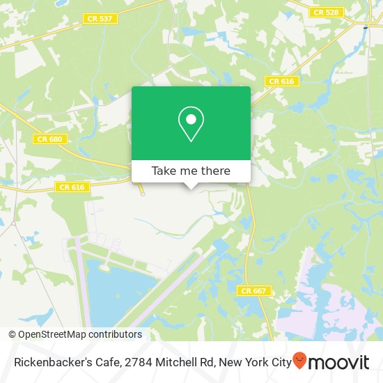 Mapa de Rickenbacker's Cafe, 2784 Mitchell Rd
