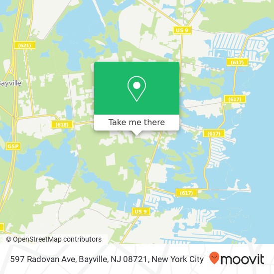 597 Radovan Ave, Bayville, NJ 08721 map