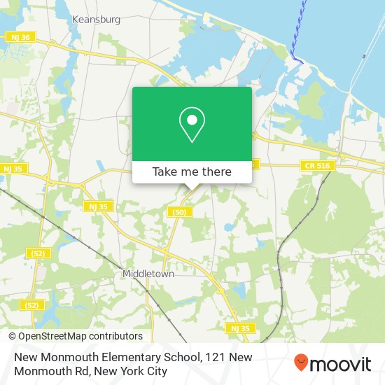 Mapa de New Monmouth Elementary School, 121 New Monmouth Rd