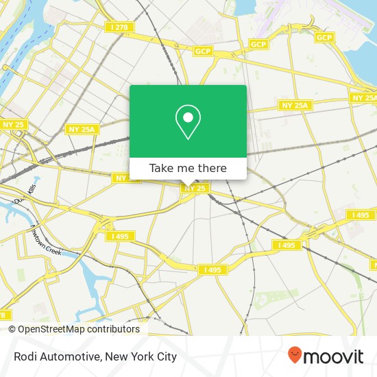 Mapa de Rodi Automotive, 6404 Queens Blvd