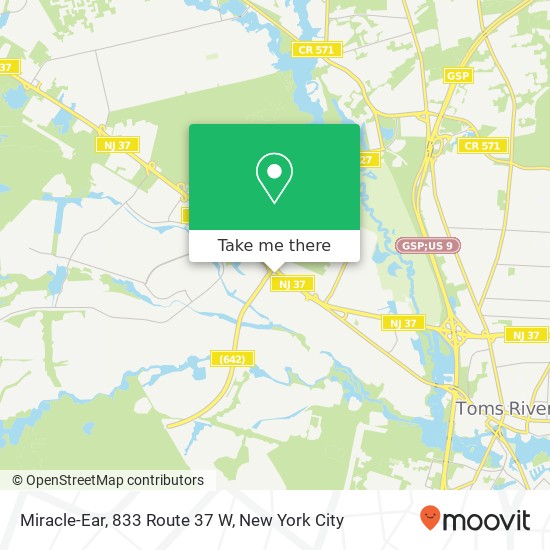 Miracle-Ear, 833 Route 37 W map