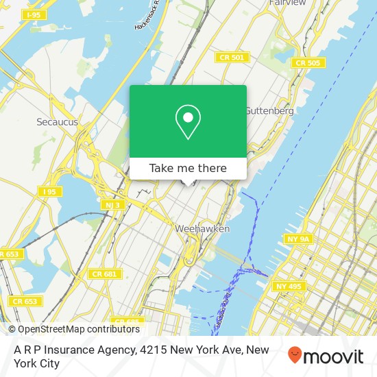 A R P Insurance Agency, 4215 New York Ave map