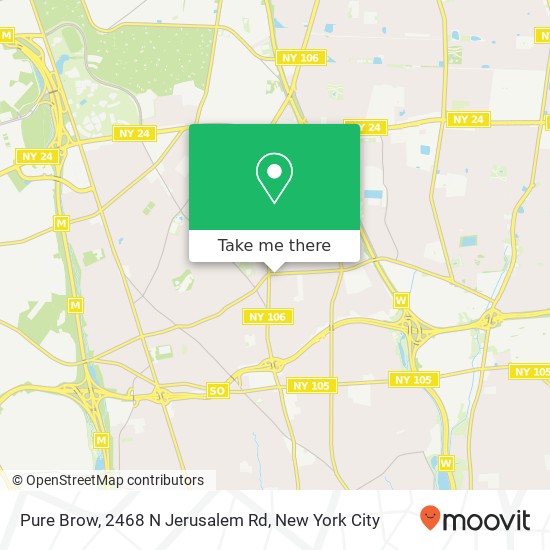 Mapa de Pure Brow, 2468 N Jerusalem Rd