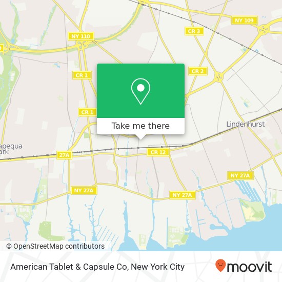 Mapa de American Tablet & Capsule Co