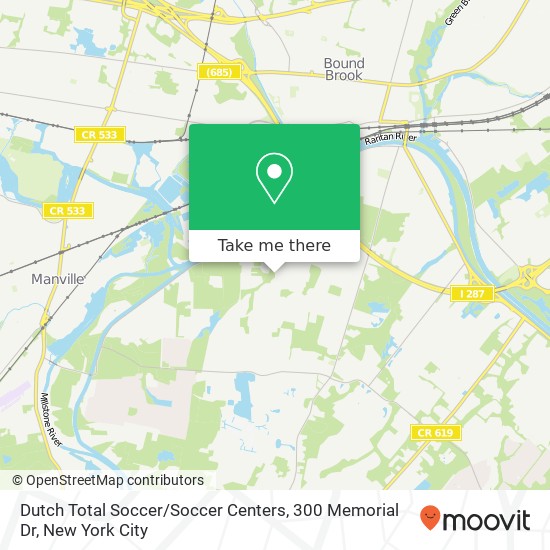 Mapa de Dutch Total Soccer / Soccer Centers, 300 Memorial Dr