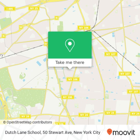 Dutch Lane School, 50 Stewart Ave map