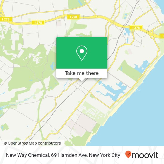 Mapa de New Way Chemical, 69 Hamden Ave