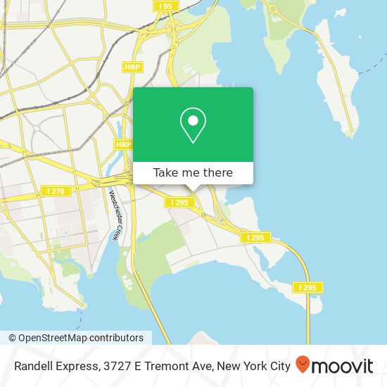 Mapa de Randell Express, 3727 E Tremont Ave