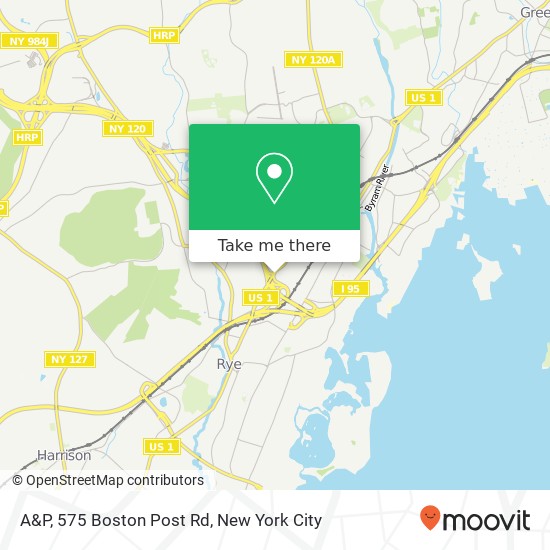 Mapa de A&P, 575 Boston Post Rd