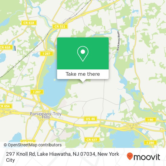 297 Knoll Rd, Lake Hiawatha, NJ 07034 map