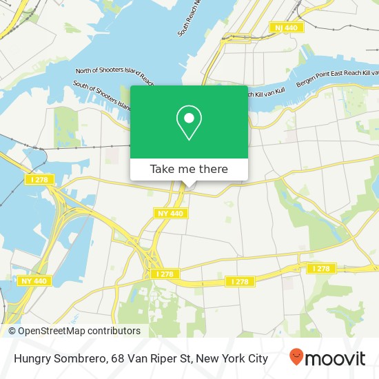 Hungry Sombrero, 68 Van Riper St map