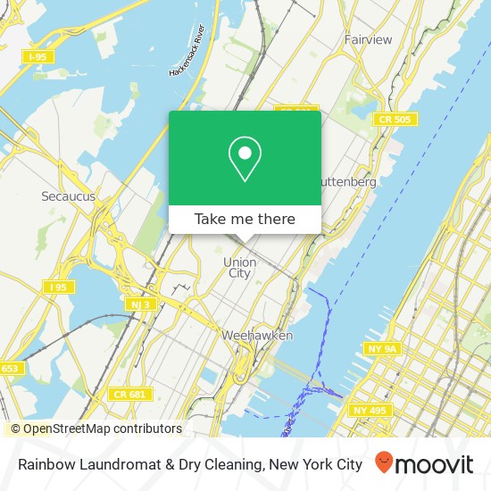 Rainbow Laundromat & Dry Cleaning, 4900 Kennedy Blvd W map