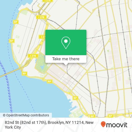 82nd St (82nd st 17th), Brooklyn, NY 11214 map