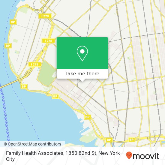 Family Health Associates, 1850 82nd St map