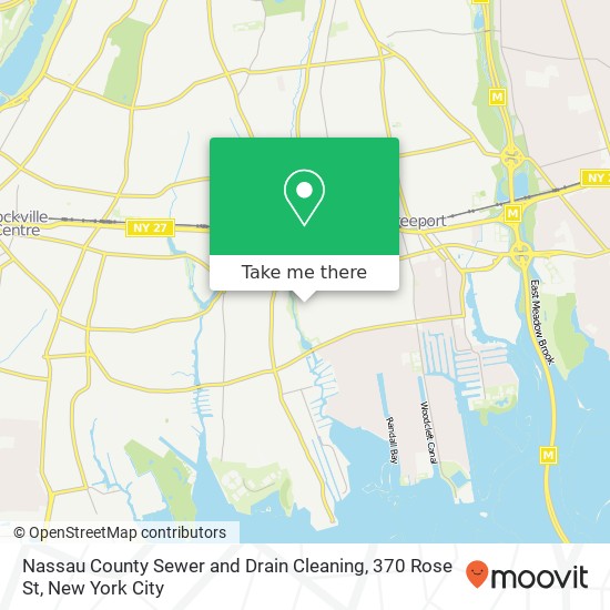 Nassau County Sewer and Drain Cleaning, 370 Rose St map