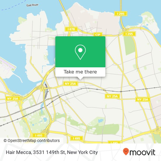 Hair Mecca, 3531 149th St map