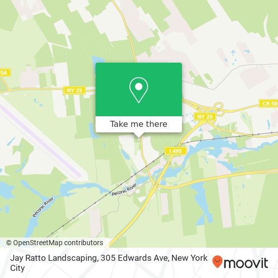 Mapa de Jay Ratto Landscaping, 305 Edwards Ave