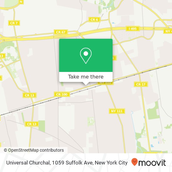 Mapa de Universal Churchal, 1059 Suffolk Ave