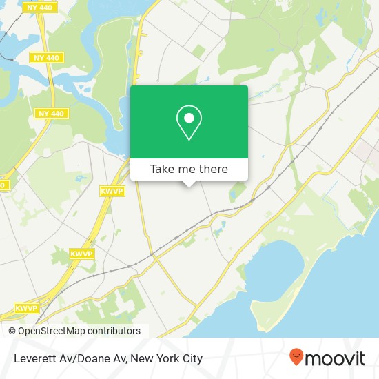 Mapa de Leverett Av/Doane Av