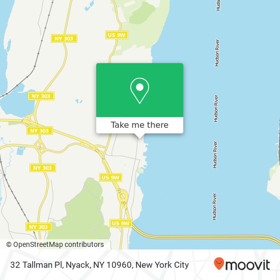 Mapa de 32 Tallman Pl, Nyack, NY 10960