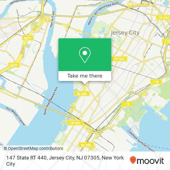 147 State RT 440, Jersey City, NJ 07305 map