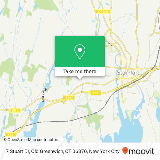 Mapa de 7 Stuart Dr, Old Greenwich, CT 06870