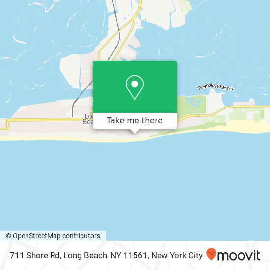 Mapa de 711 Shore Rd, Long Beach, NY 11561