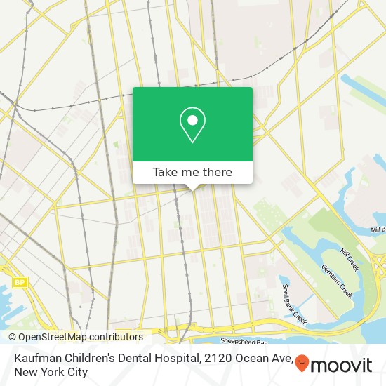 Kaufman Children's Dental Hospital, 2120 Ocean Ave map