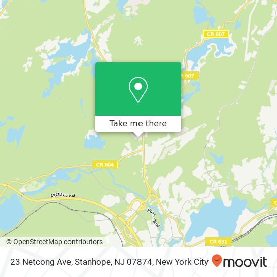 Mapa de 23 Netcong Ave, Stanhope, NJ 07874
