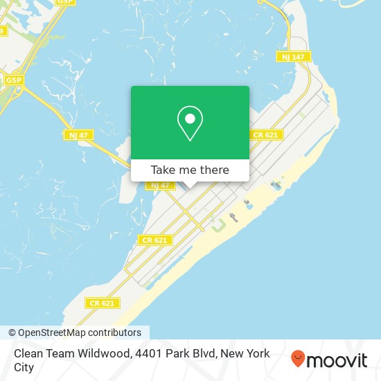 Mapa de Clean Team Wildwood, 4401 Park Blvd