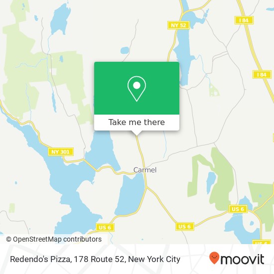 Mapa de Redendo's Pizza, 178 Route 52