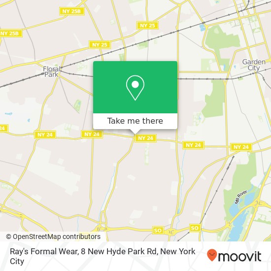 Ray's Formal Wear, 8 New Hyde Park Rd map