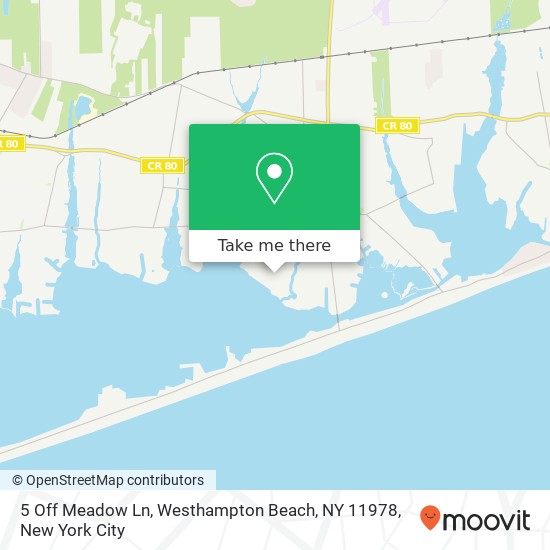 5 Off Meadow Ln, Westhampton Beach, NY 11978 map