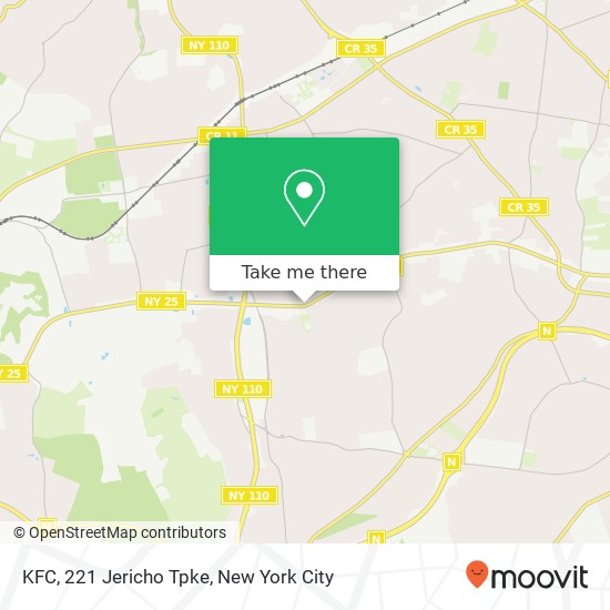 KFC, 221 Jericho Tpke map