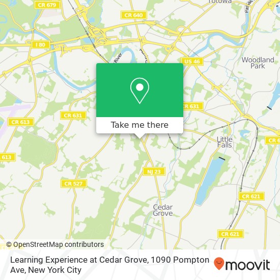 Learning Experience at Cedar Grove, 1090 Pompton Ave map